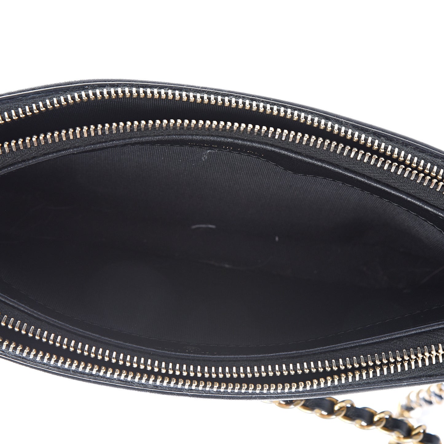Caviar Quilted CC Filigree Clutch With Chain Black