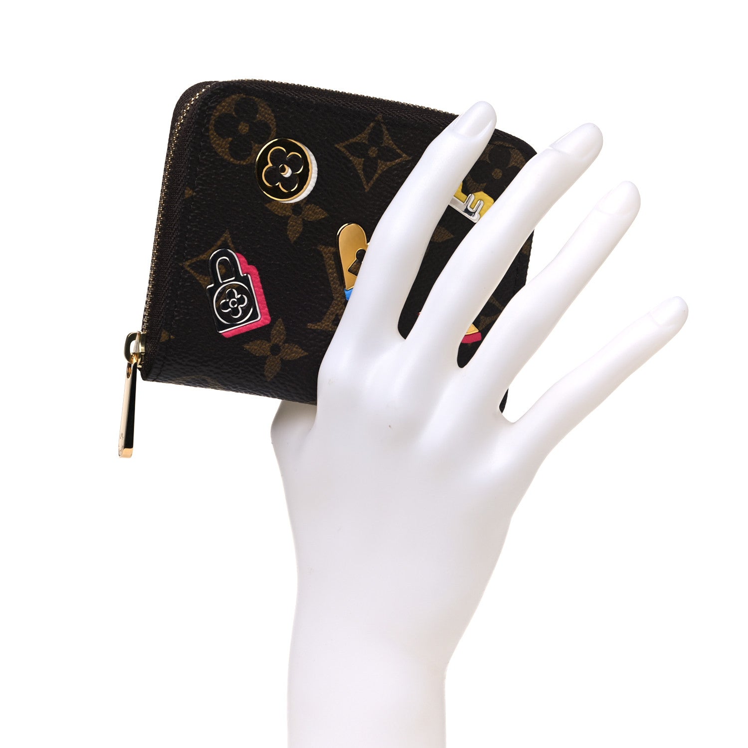 Louis Vuitton Monogram LV Love Lock Zippy Coin Purse 2 of 6