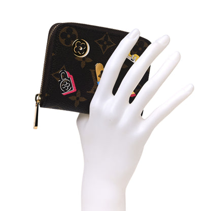 Louis Vuitton Monogram LV Love Lock Zippy Coin Purse 2 of 6