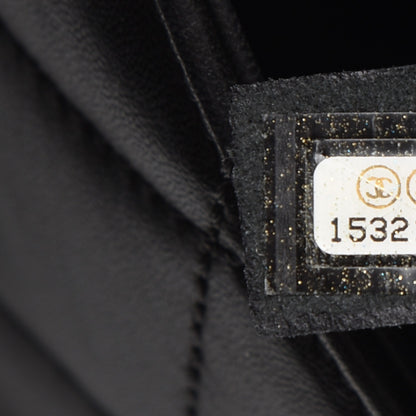 Chanel Lambskin Quilted Maxi 3 Flap Black 7 of 7