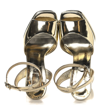Christian Louboutin Metallic Patent Amali Alta 130 Platform Sandals 36.5 Gold 2 of 8