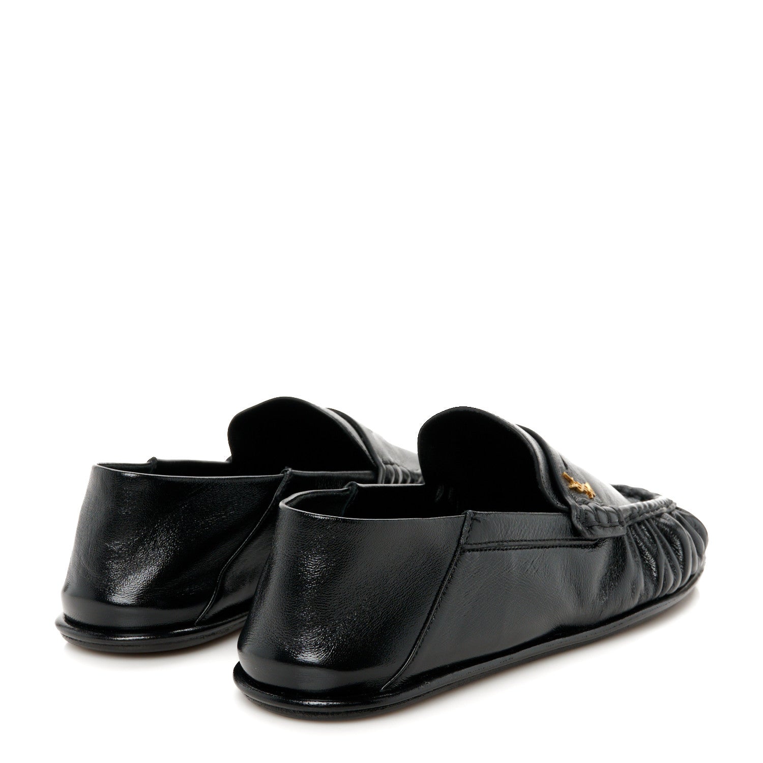 Saint Laurent Calfskin Le Loafer Foldable Mens Penny Slippers 43 Black 5 of 10