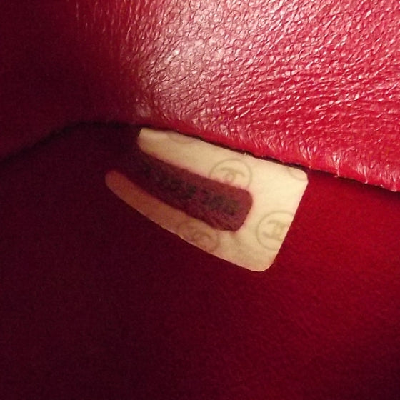 Lambskin Quilted Small Flap Red
