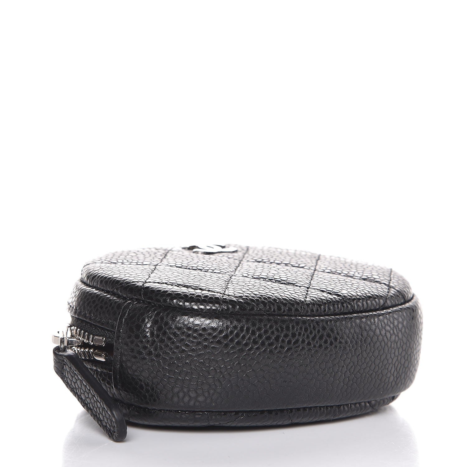 Chanel Caviar Quilted Zip Around Classic Coin Purse Black 4 of 8