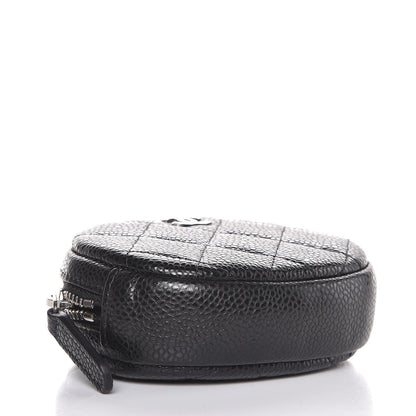 Chanel Caviar Quilted Zip Around Classic Coin Purse Black 4 of 8