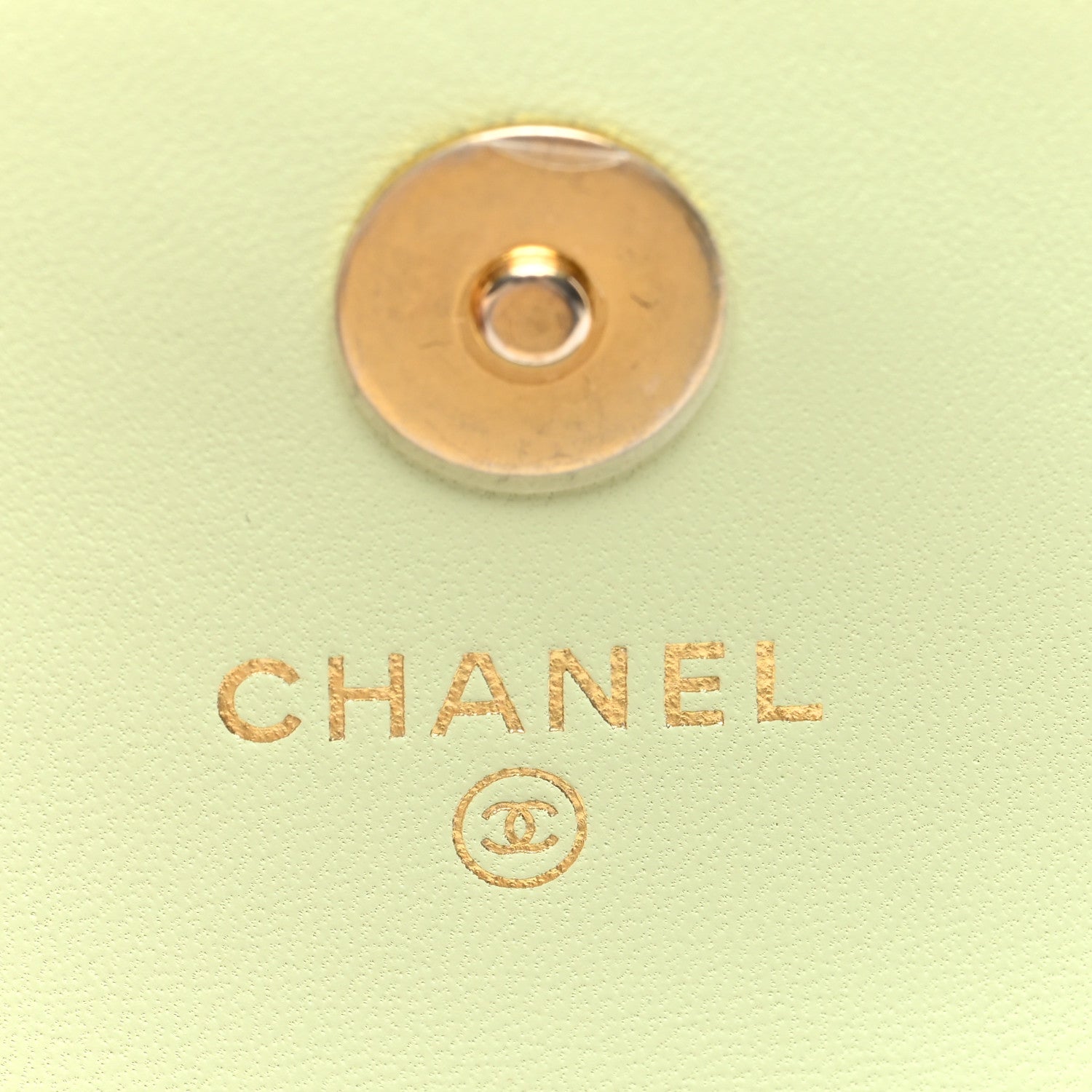 Chanel Lambskin Quilted Pearl Crush Clutch With Chain Light Green 6 of 11