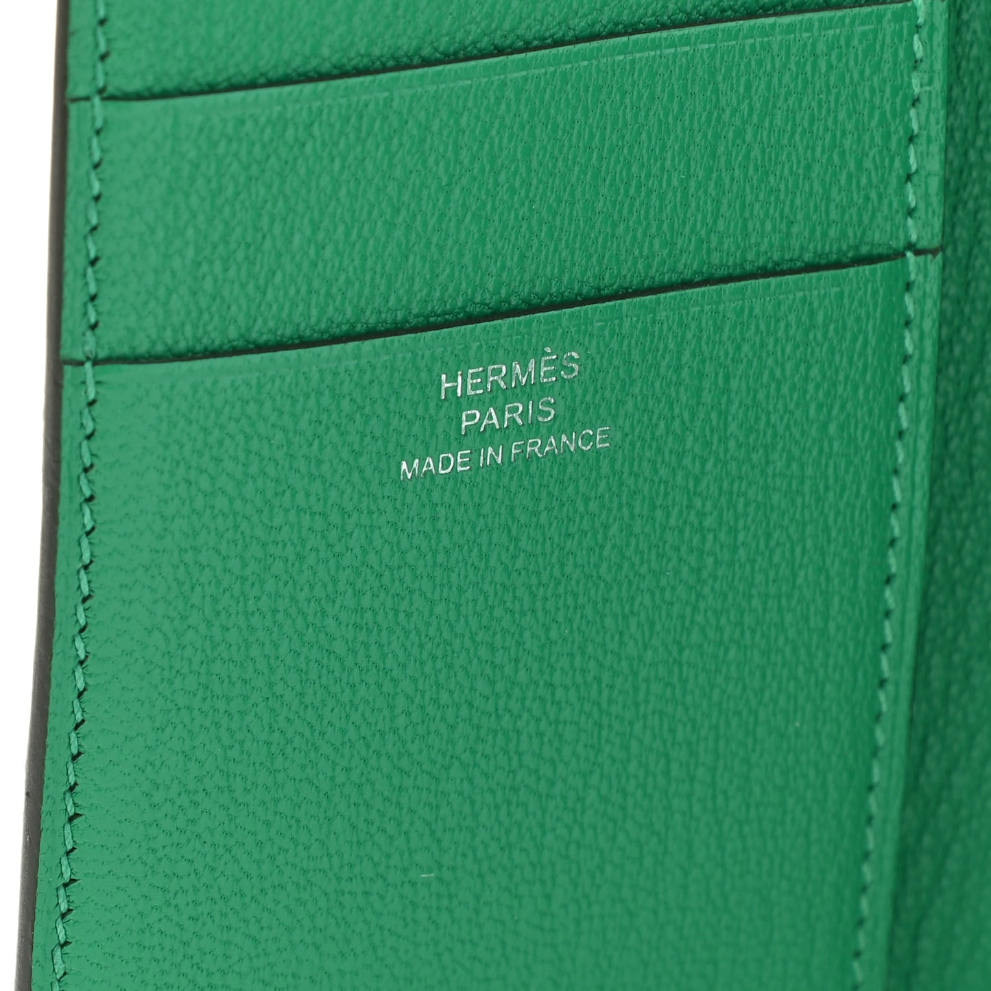 Chevre Mysore Tri-Fold Compact Bearn Wallet Menthe