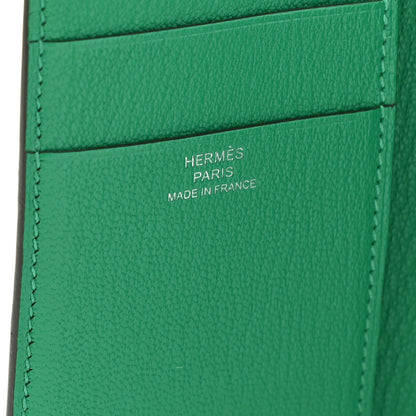Hermes Chevre Mysore Tri-Fold Compact Bearn Wallet Menthe 6 of 8