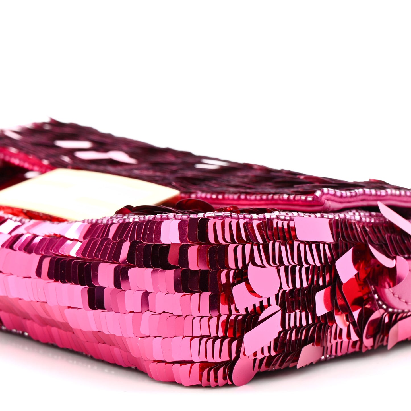 Sequin Paillettes Vitello Grace Sex and the City Mini Baguette Ciclamino Pilar