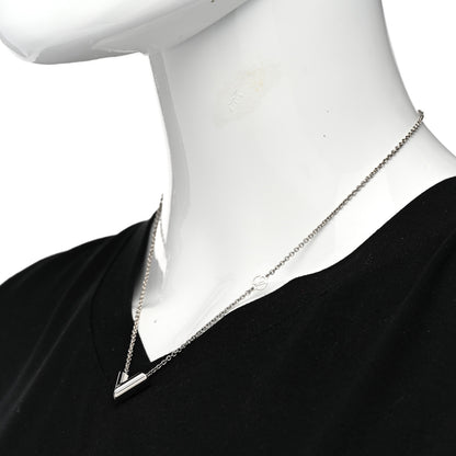 Louis Vuitton Metal Essential V Supple Necklace Silver 2 of 6
