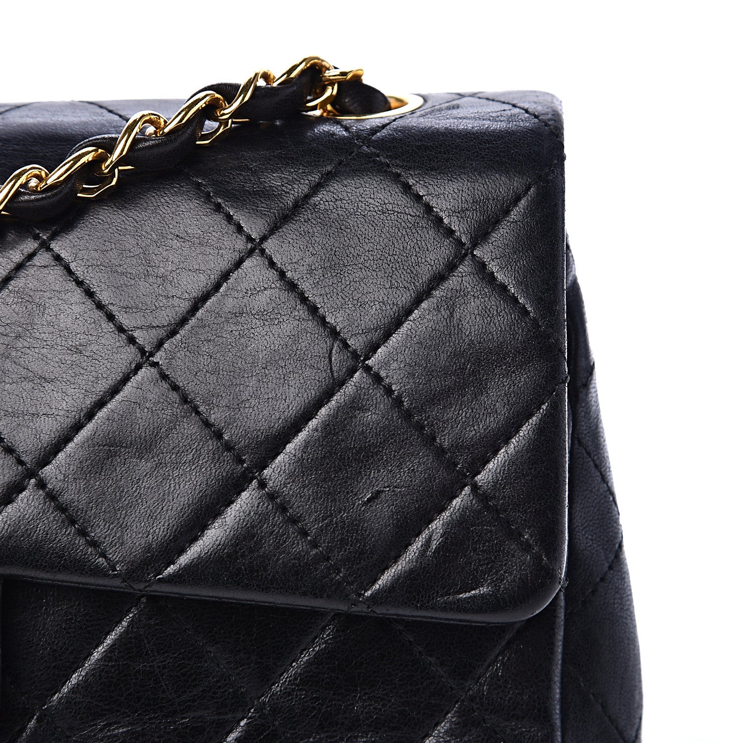 Chanel Lambskin Quilted Small Double Flap Black 21 of 24