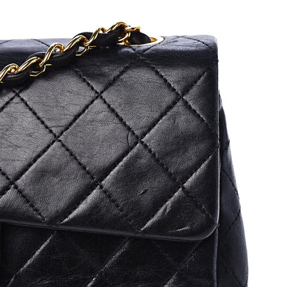 Chanel Lambskin Quilted Small Double Flap Black 21 of 24