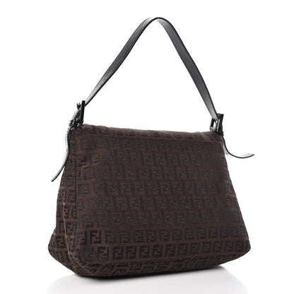 Fendi Zucchino Vitello Mama Baguette Black Moro 3 of 7
