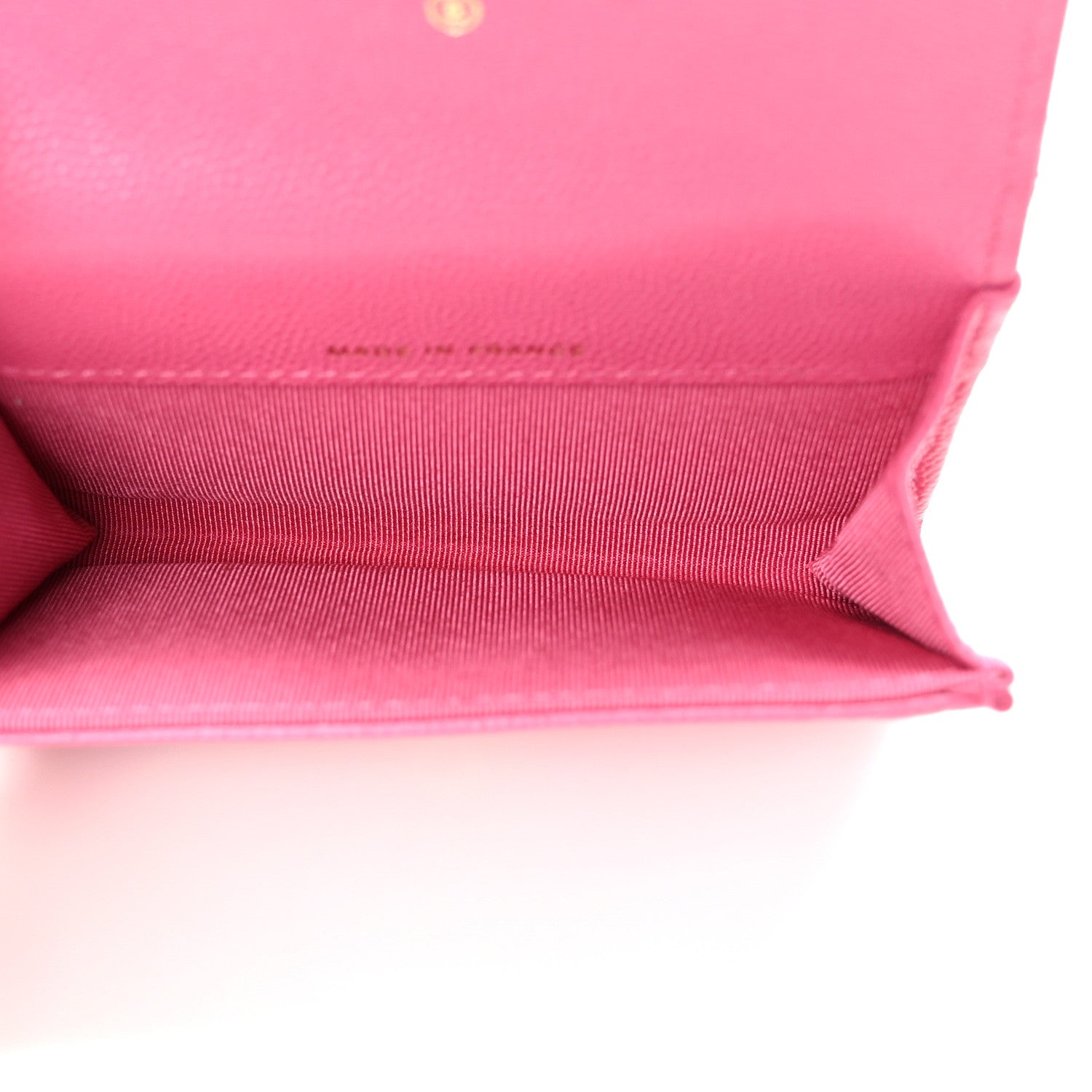 Chanel Caviar Quilted Flap Card Holder Wallet Pink 5 of 8
