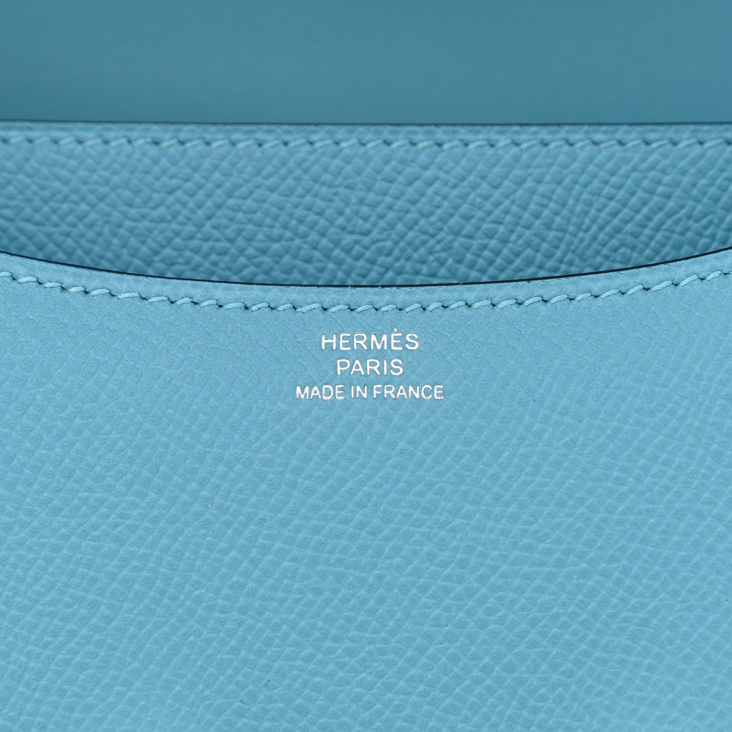 Hermes Epsom Enamel Constance 18 Bleu Du Nord Rouge De Coeur 6 of 11