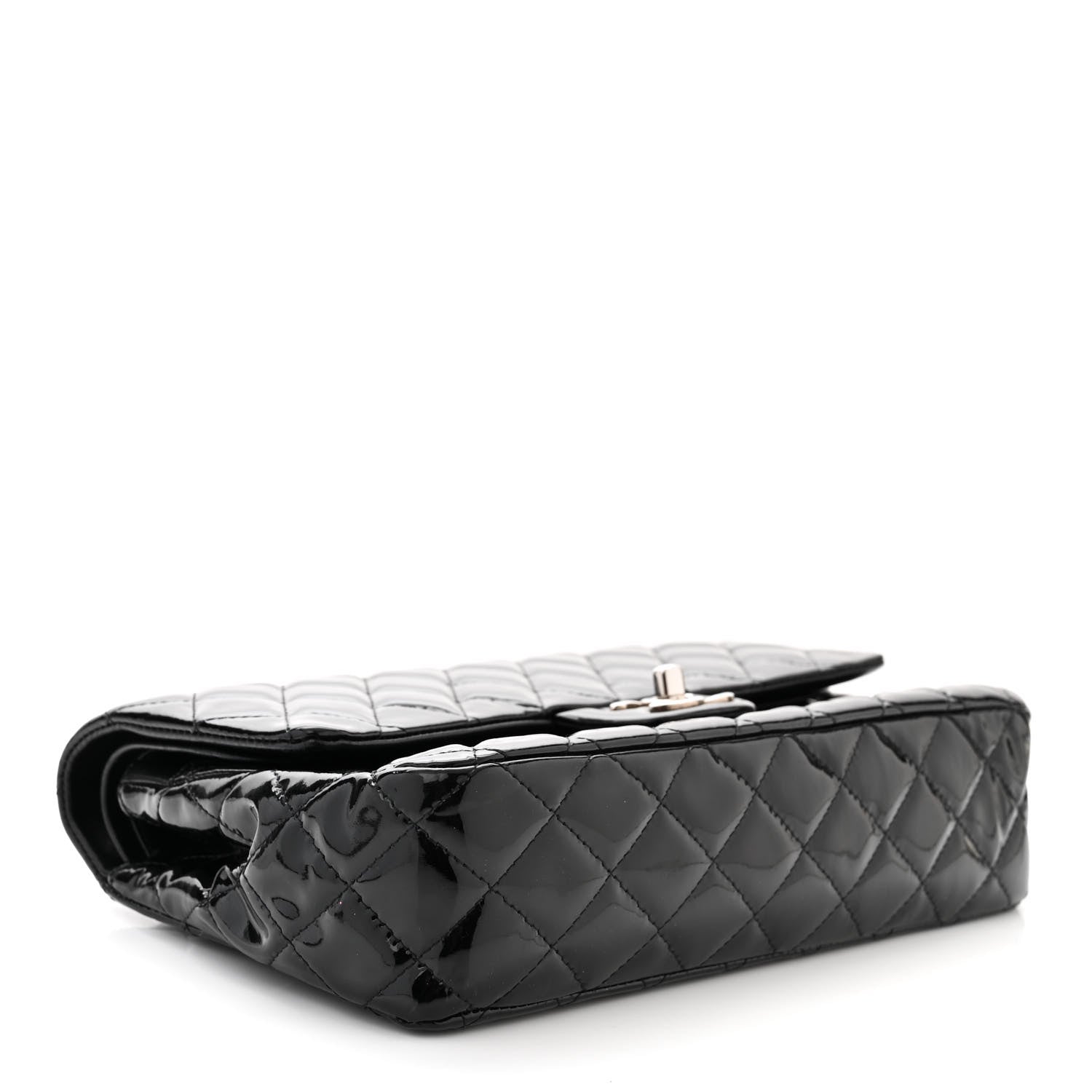 Chanel Patent Quilted Medium Double Flap Black 4 of 10