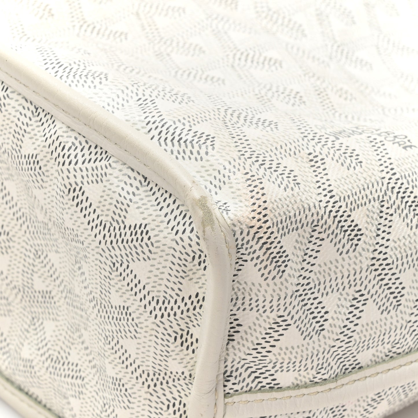 Goyardine Reversible Mini Anjou White