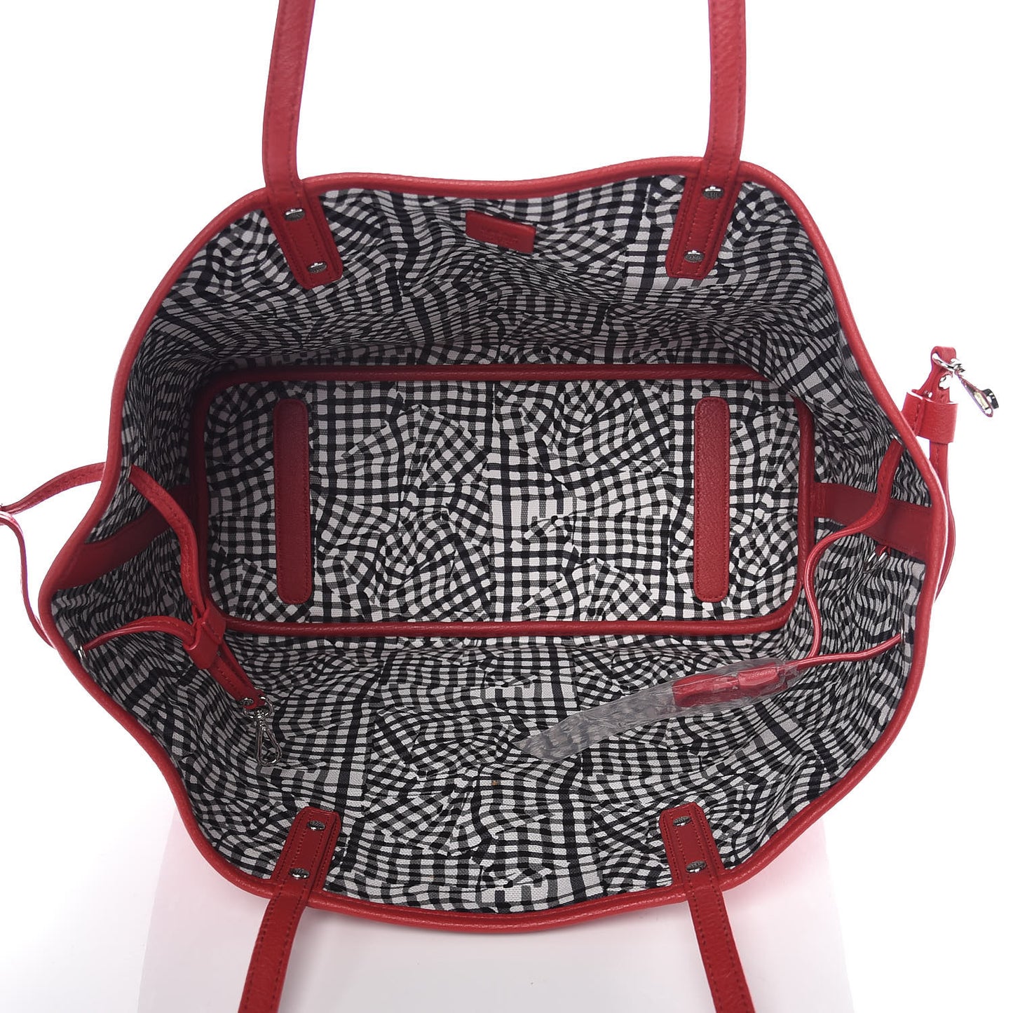 Visetos Medium Reversible Shopper Tote Ruby Red
