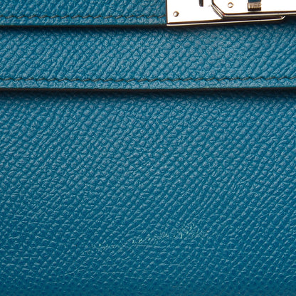 Hermes Epsom Kelly Longue Wallet Bleu Izmir 8 of 17