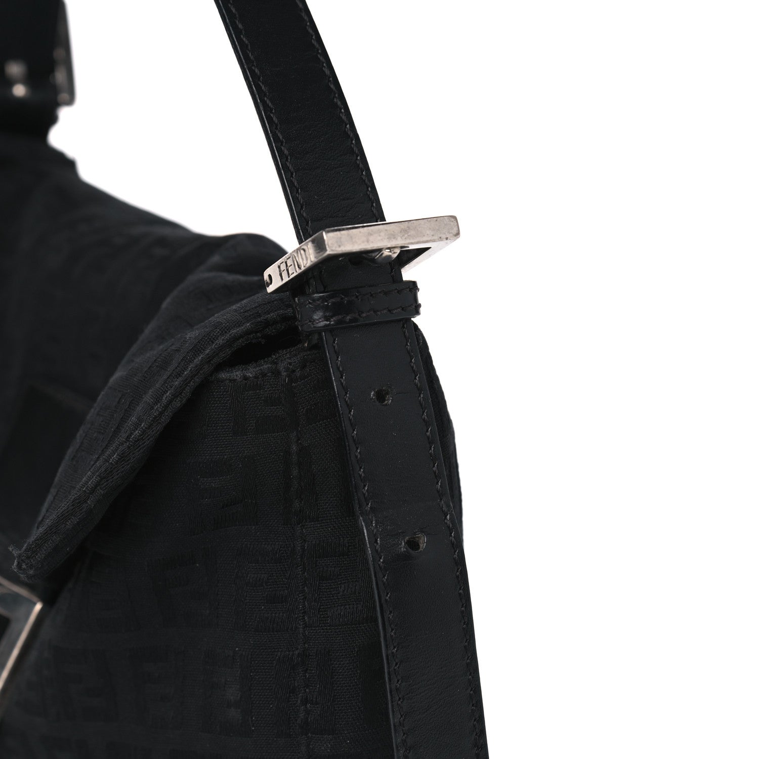 Fendi Zucchino Baguette Black 11 of 13