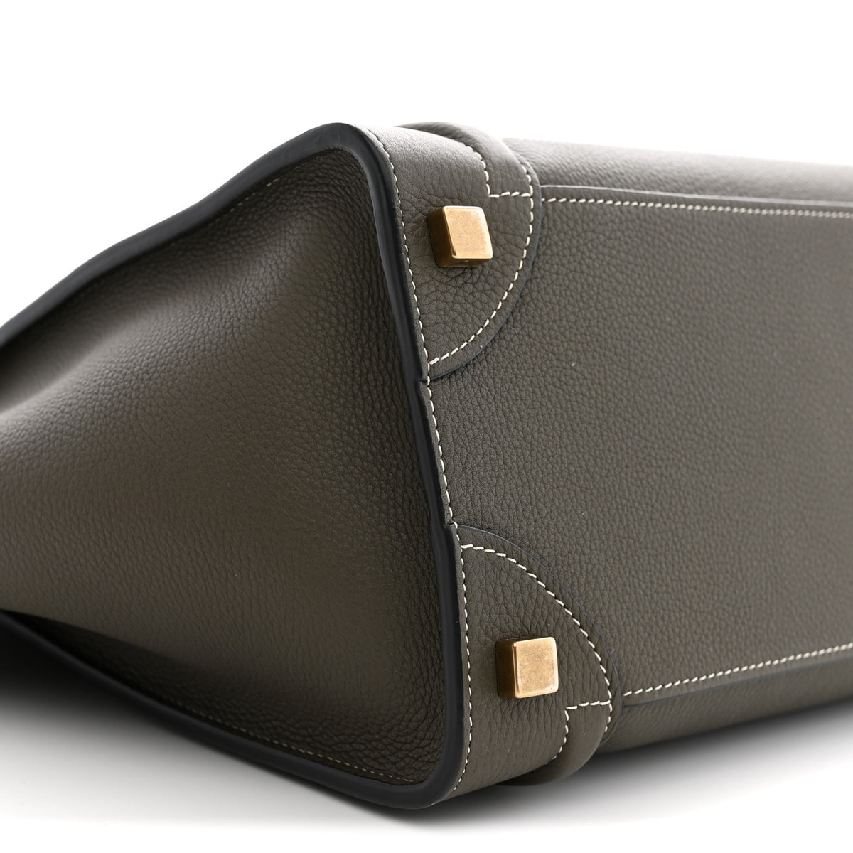 Drummed Calfskin Micro Luggage Souris