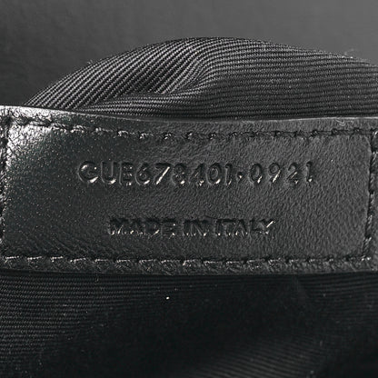 Saint Laurent Calfskin Y Quilted Monogram Monochrome Toy Loulou Crossbody Bag Black 7 of 11