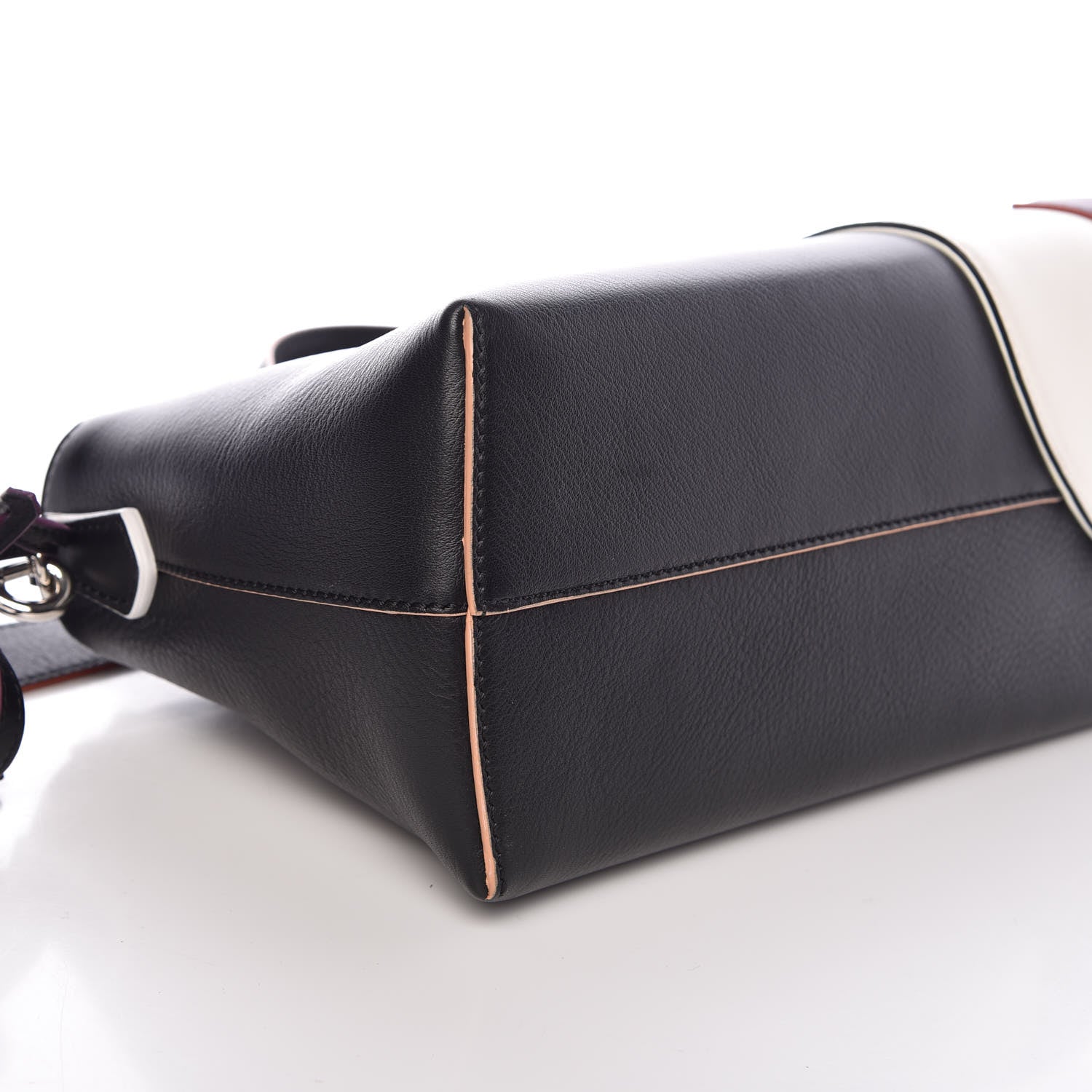 Fendi Vitello Dolce Marquetry Medium By The Way Boston Bag Black Multicolor 8 of 9