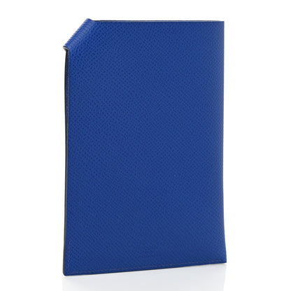 Hermes Epsom Tarmac PM Passport Holder Bleu Royal 3 of 8