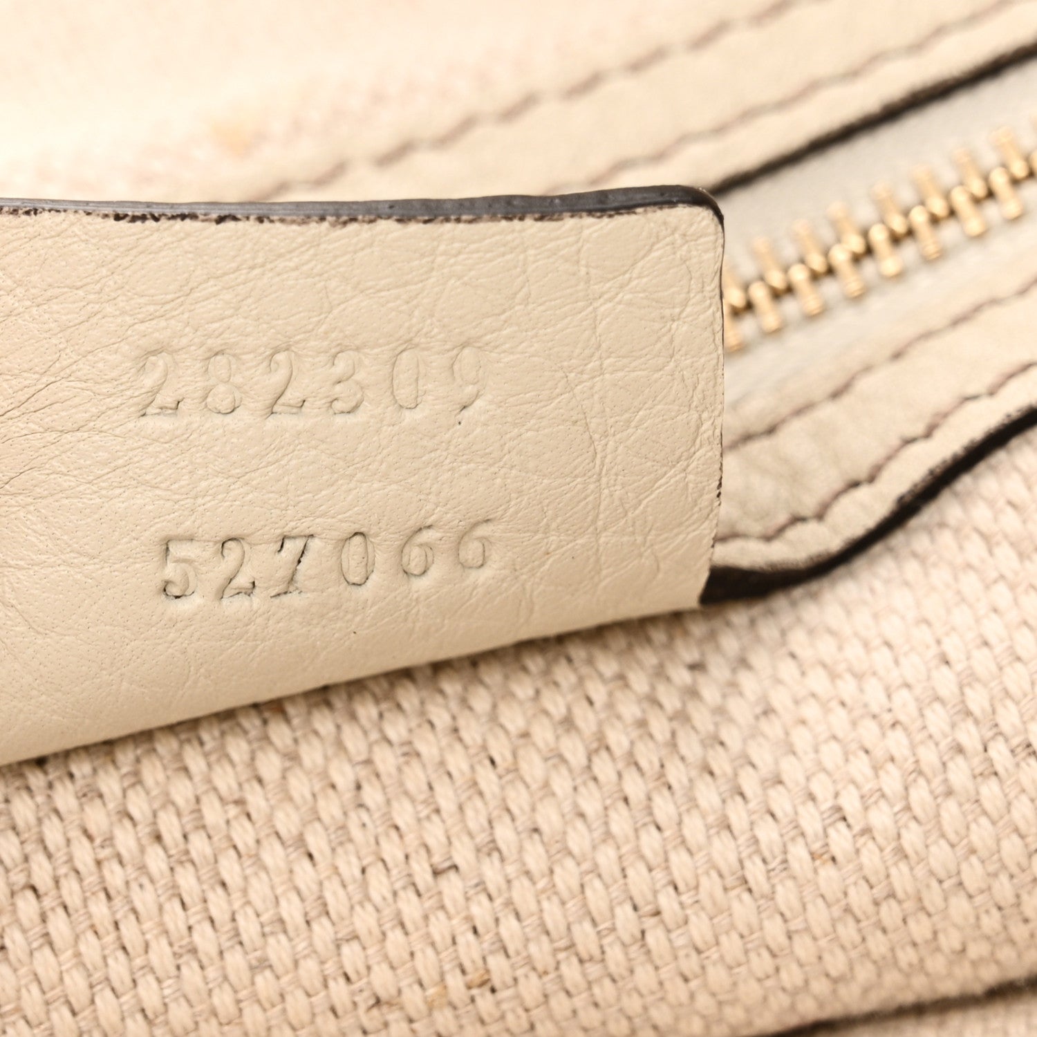 Gucci Pebbled Calfskin Medium Soho Shoulder Bag Off White 7 of 10
