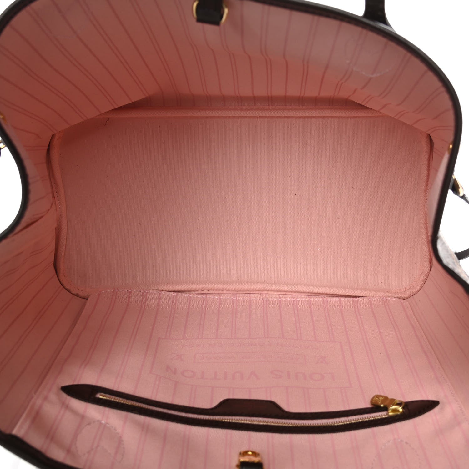 Louis Vuitton Damier Ebene Neo Neverfull MM Rose Ballerine 5 of 10