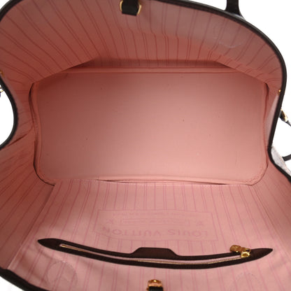 Louis Vuitton Damier Ebene Neo Neverfull MM Rose Ballerine 5 of 10