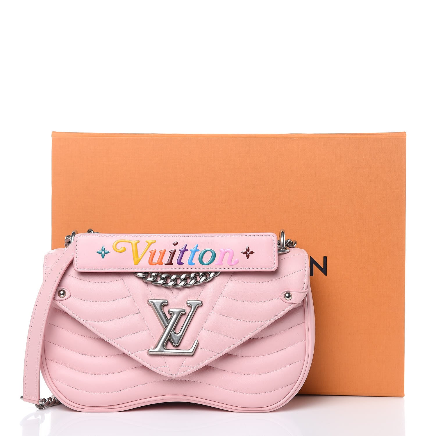 Louis Vuitton Calfskin New Wave Chain MM Smoothie Pink 9 of 9