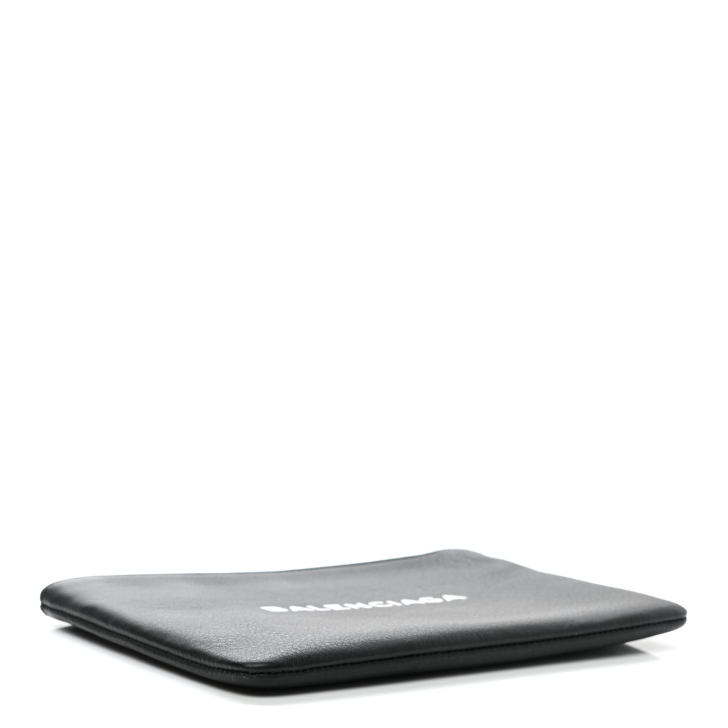 Calfskin Logo Medium Everyday Pouch Black