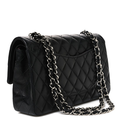 Chanel Lambskin Quilted Medium Double Flap Black 3 of 11