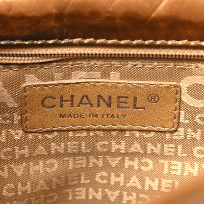 Chanel Aged Calfskin Quilted Vintage Ligne Messenger Flap Gold 6 of 11