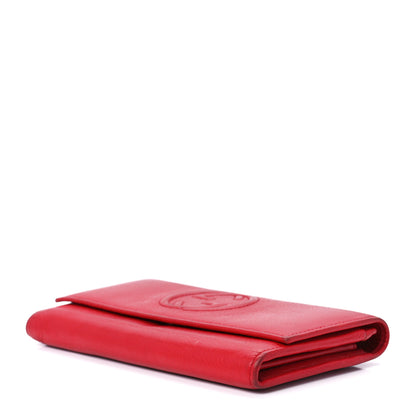 Gucci Pebbled Calfskin Large Soho Continental Wallet Red 11 of 11
