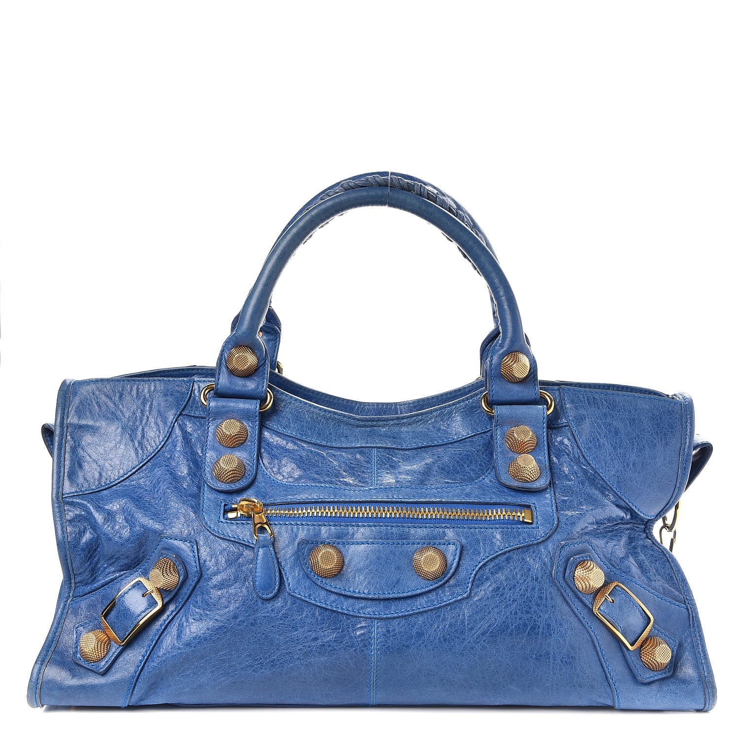 Balenciaga Agneau Giant 21 Gold Hardware Part Time Electric Bleu 1 of 12