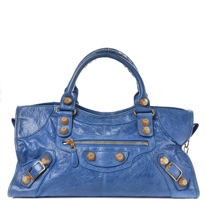 Balenciaga Agneau Giant 21 Gold Hardware Part Time Electric Bleu 1 of 12