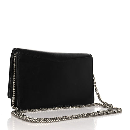 Givenchy Lambskin Emblem Chain Wallet Black 3 of 9