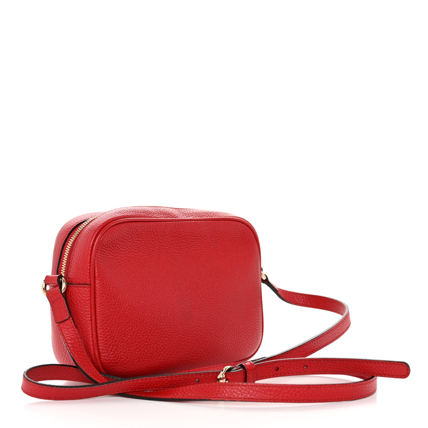 Gucci Pebbled Calfskin Small Soho Disco Bag Tabasco Red 3 of 10