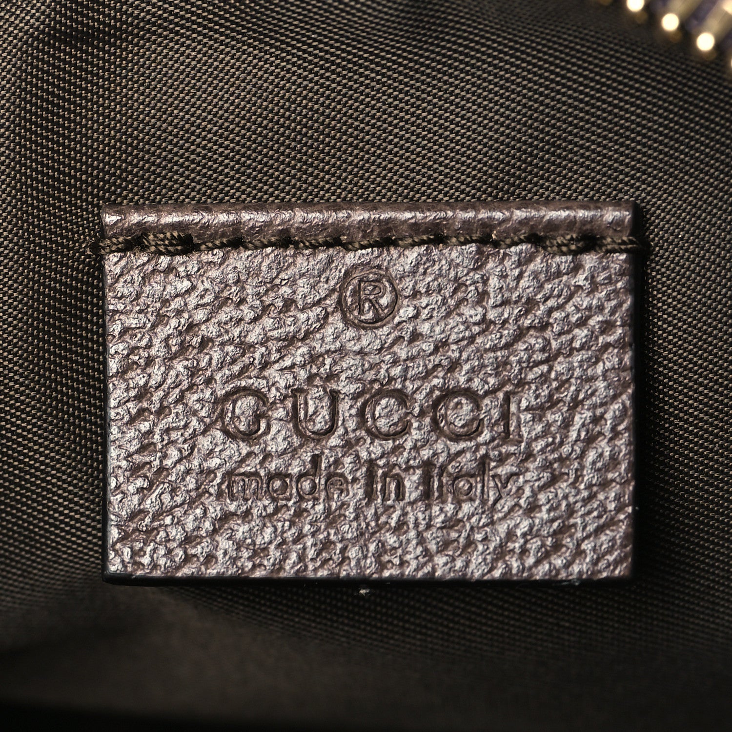 Gucci GG Supreme Monogram Textured Calfskin Web Large Ophidia Cosmetic Case Beige Ebony New Acero 6 of 10