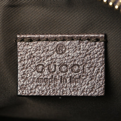 Gucci GG Supreme Monogram Textured Calfskin Web Large Ophidia Cosmetic Case Beige Ebony New Acero 6 of 10