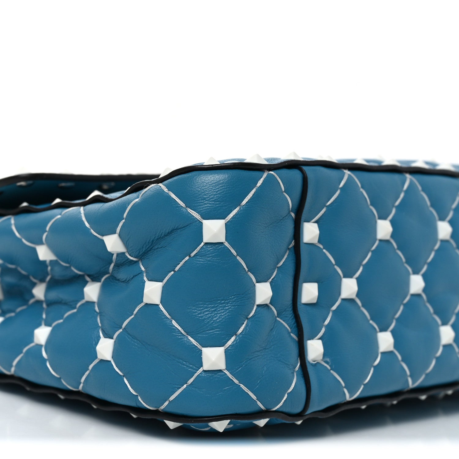 Valentino Garavani Nappa Medium Free Rockstud Spike Shoulder Bag Cerulean 8 of 9