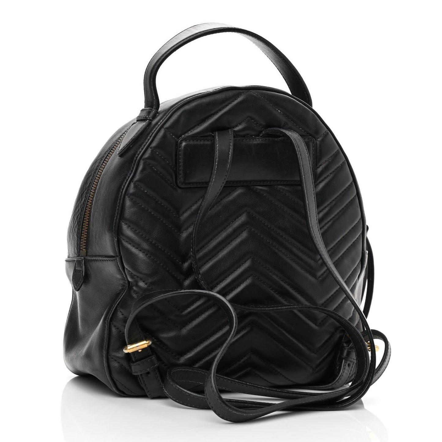 Calfskin Matelasse GG Marmont Dome Backpack Black