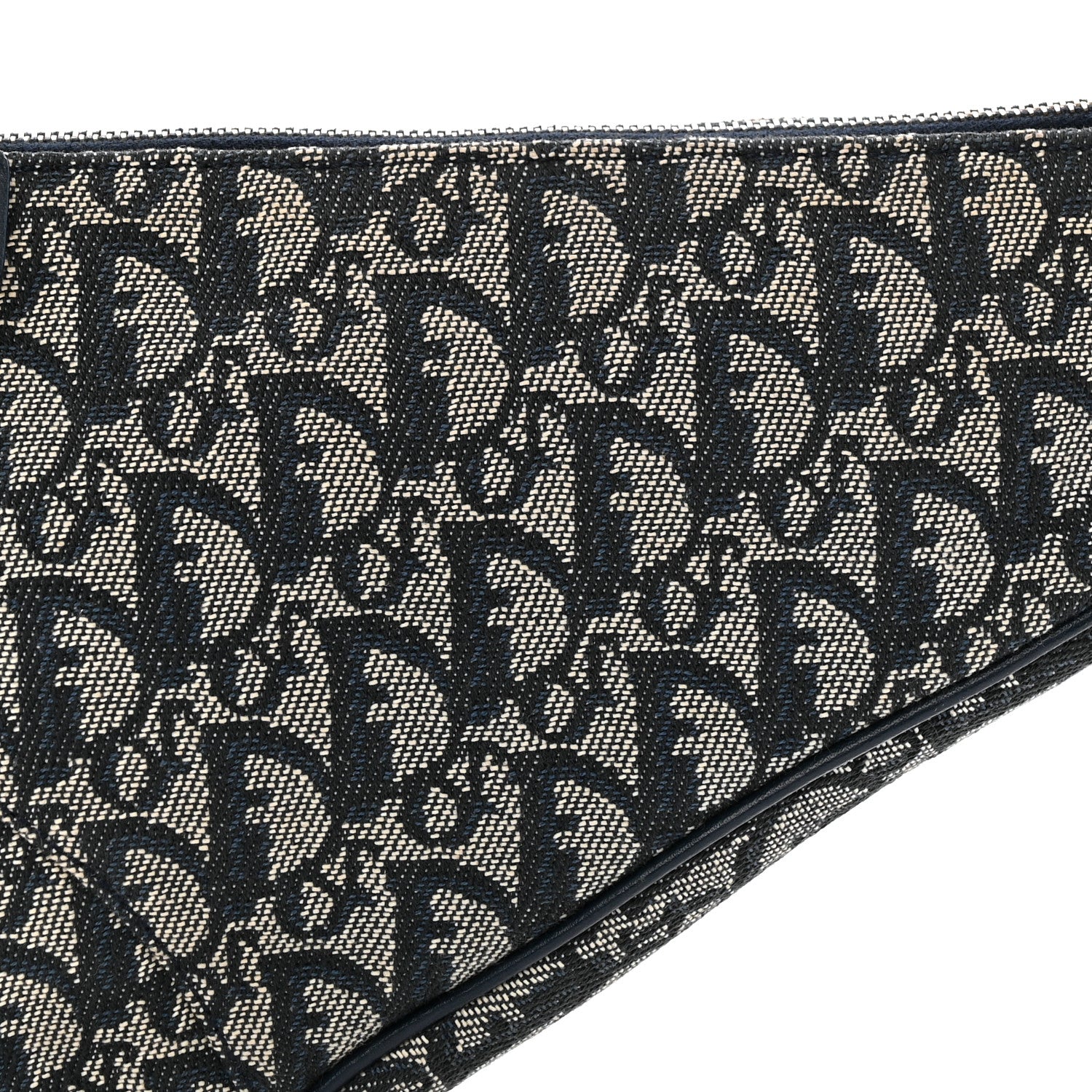 Christian Dior Monogram Mini Saddle Pochette Navy 8 of 11