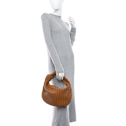 Bottega Veneta Nappa Intrecciato Teen Jodie Hobo Caramel 2 of 10