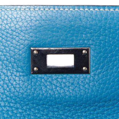 Hermes Togo Kelly Retourne 32 Blue Jean 18 of 32