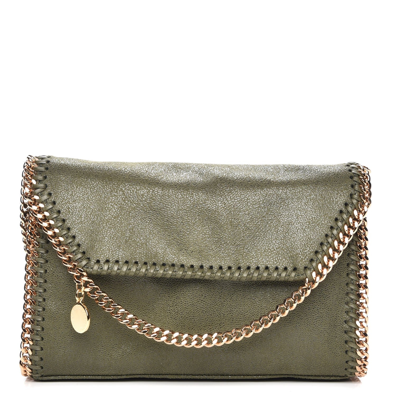 Stella McCartney Shaggy Deer Falabella Mini Crossbody Bag Green 1 of 8