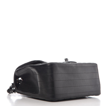 Chanel Lambskin Chevron Quilted Mini Square Flap So Black 4 of 9