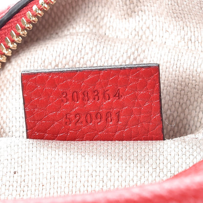 Gucci Pebbled Calfskin Small Soho Disco Bag Tabasco Red 7 of 7